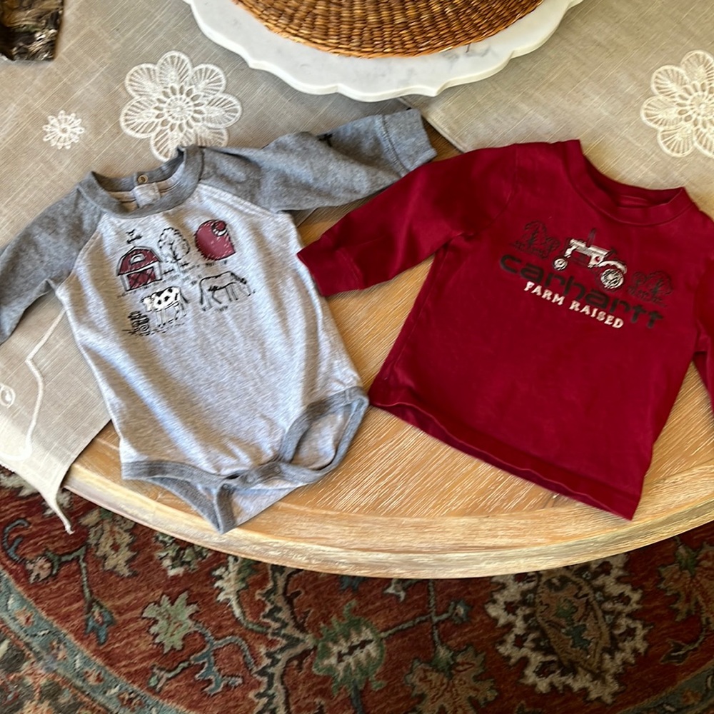 Carhartt baby boy farm set (like new)- perfect for your little farmer!
